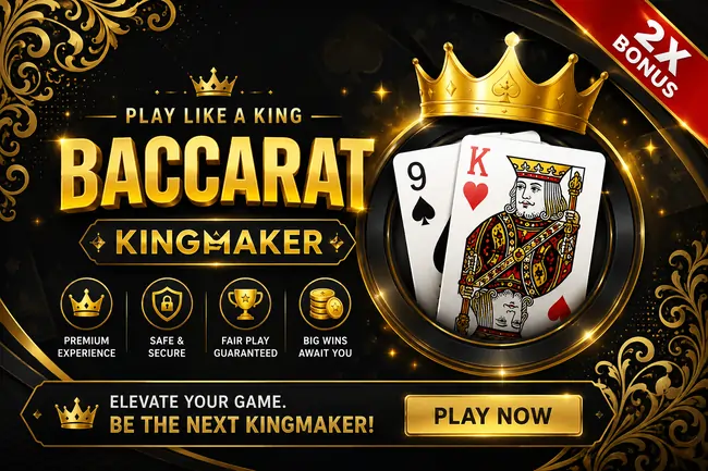 kingmaker baccarat play now banner
