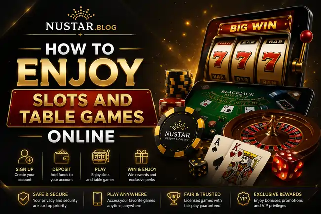 enjoy slots and table games online