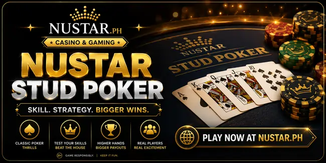 nustar stud poker table games banner
